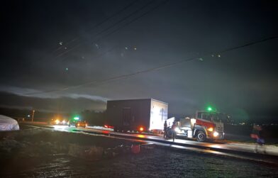 大型トレーラーハウスを運搬しました。熊本市から阿蘇市